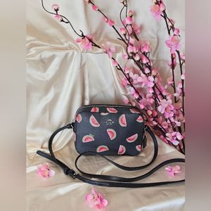 Coach Leather Watermelon Small Crossbody